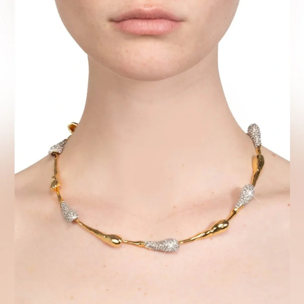ALEXIS BITTAR • Solanales Crystal Teardrop Riviera Necklace